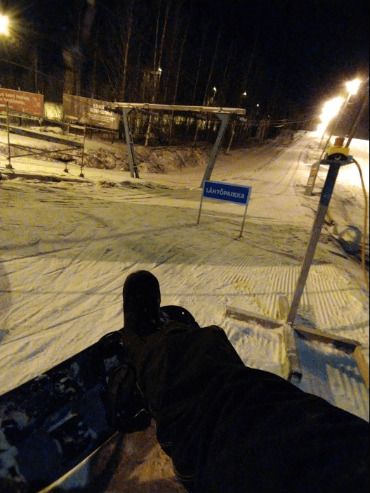 Empty ski lift